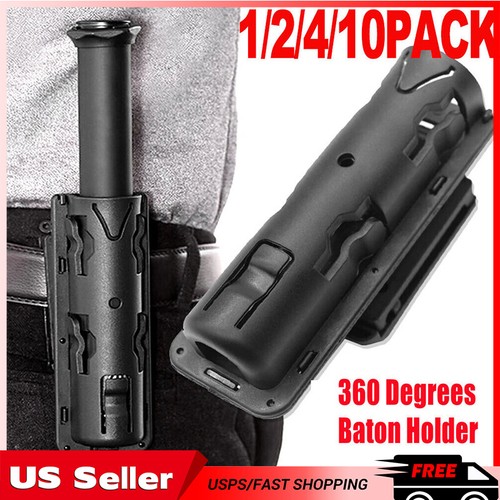 10pcs black baton holder - black,