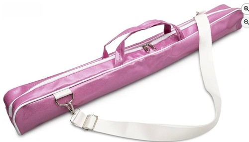 Pink twirling baton - pink, bag